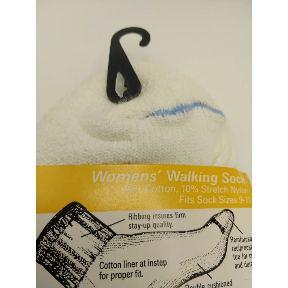 Pro Spirit Womens Walking Socks Cushion Sole NWT Made USA